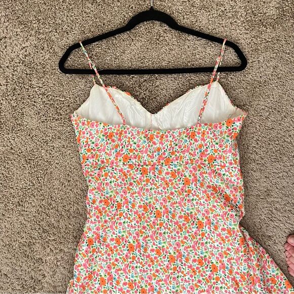 Princess Polly Multicolor Floral Midi Dress Multi - Size 8 - Picture 7 of 8